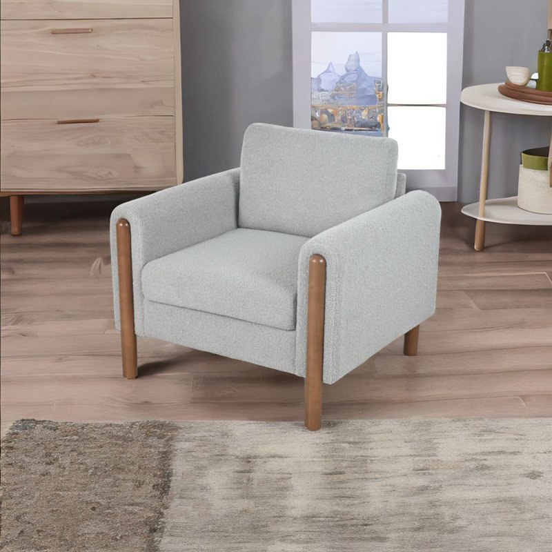 Fauteuil d'appoint surdimensionné, Ourson gris