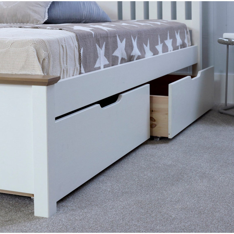 Andres Solid Wood Bed Frame, Single (3')