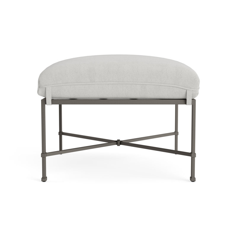 Venetian Outdoor Ottoman, Fushion Dove, Mica