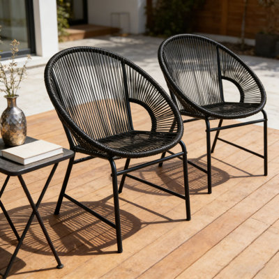 Patio Wicker Chair Set