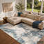 Allegro-Abstract Modern Marble Look Living Dining Bedroom Rug-636250169