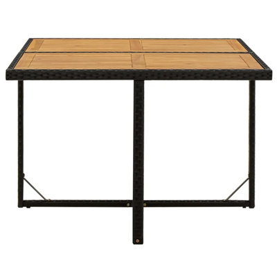 Hange Rectangular Metal Outdoor Dining Table - 109 cm W 107 cm D