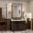 Molly Tempered Glass and Metal  Alloy Square-Corner Framed French Cleat Mounted Wall Bathroom / Vanity Mirror-1578174451