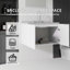 Meuble-lavabo flottant élégant avec portes à fermeture douce et comptoir en marbre de culture-133668246