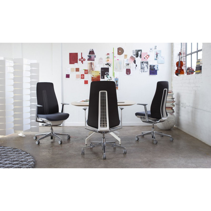 Haworth Fern Mesh Task Chair, No, Coal