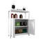 White Pantry Cabinet For Bathroom & Living Room - Versatile Storage Knickknacks