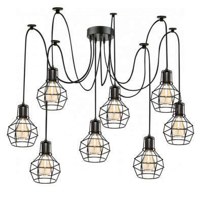 Key Largo 8 - Light Black Cluster Pendant