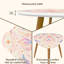 Ensemble de 2 tables basses gigognes en forme de triangle fantaisie, fantaisie, baleines en cristal, méduse, lunes, table de bout pastel, table d'appoint moderne et minimaliste pour le salon, la chambre à coucher