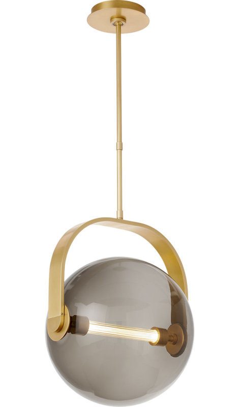 Fues Medium Pendant, Brown
