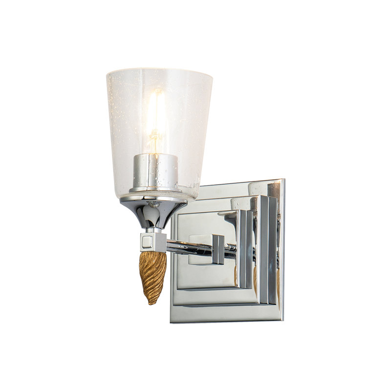 Vetiver 1 Light Wall Sconce Gold, Silver/Gold