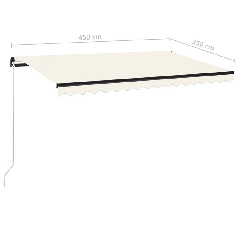 VidaXL Retractable, Cream