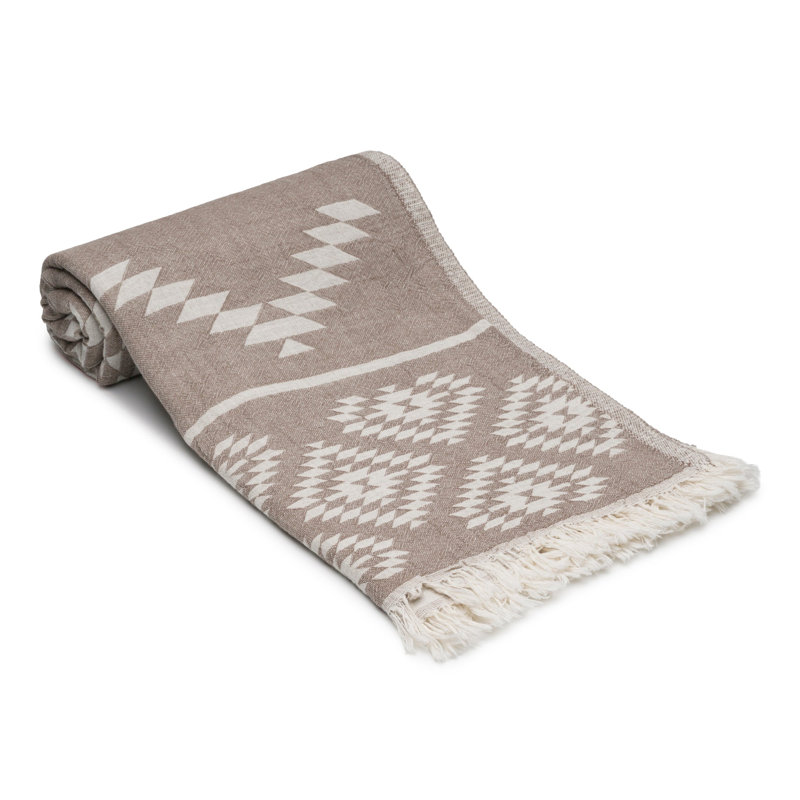 Ensemble de serviettes Aztec, Brun taupe