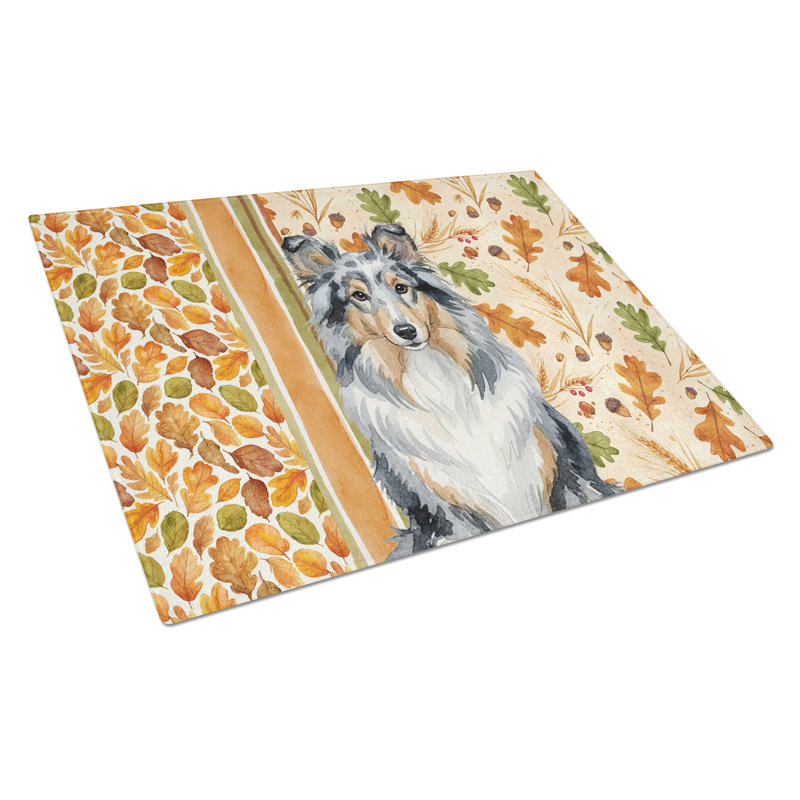 Planche à découper en verre Blue Merle