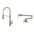 Dual Kitchen Faucet Set – Pull Down Sink Faucet & Wall Mount Pot Filler System