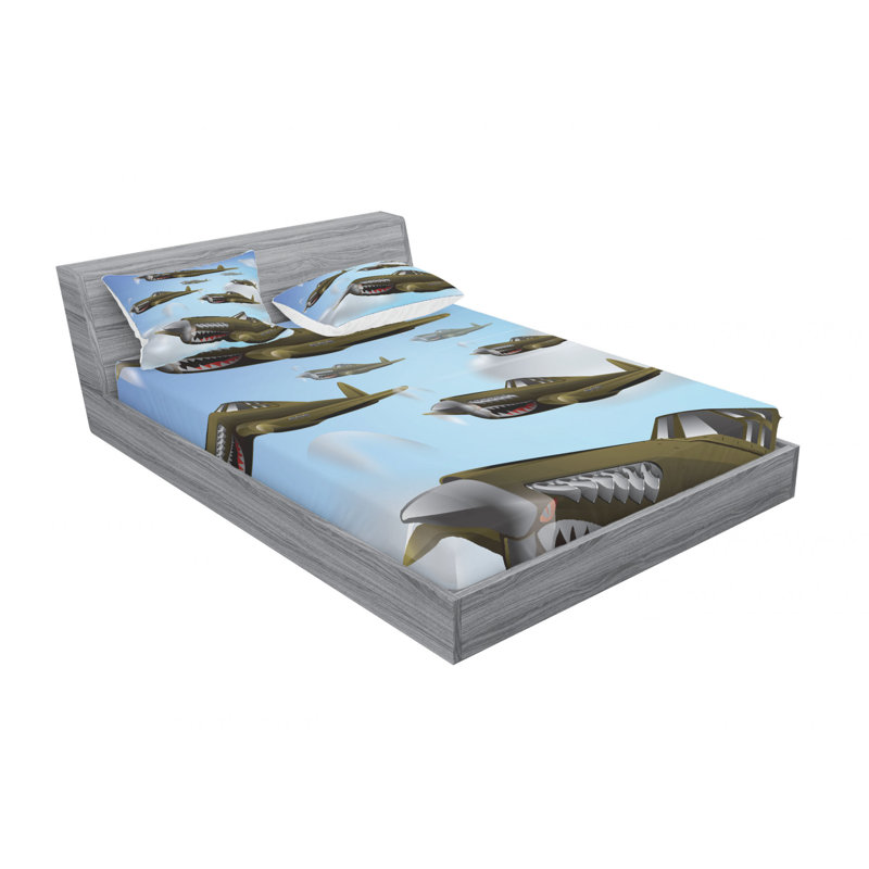 Microfiber Sheet Set, Queen Sheet Set with Fitted Sheet