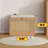 light Wood Color Upholstered Solid Wood  Bench