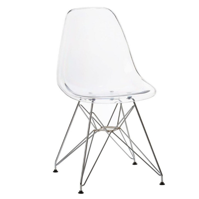 Chaise d'appoint Mack en transparent