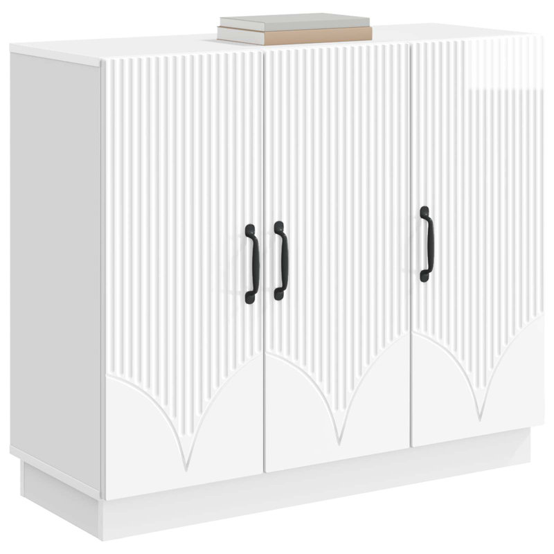 89cm Sideboard, High Gloss White