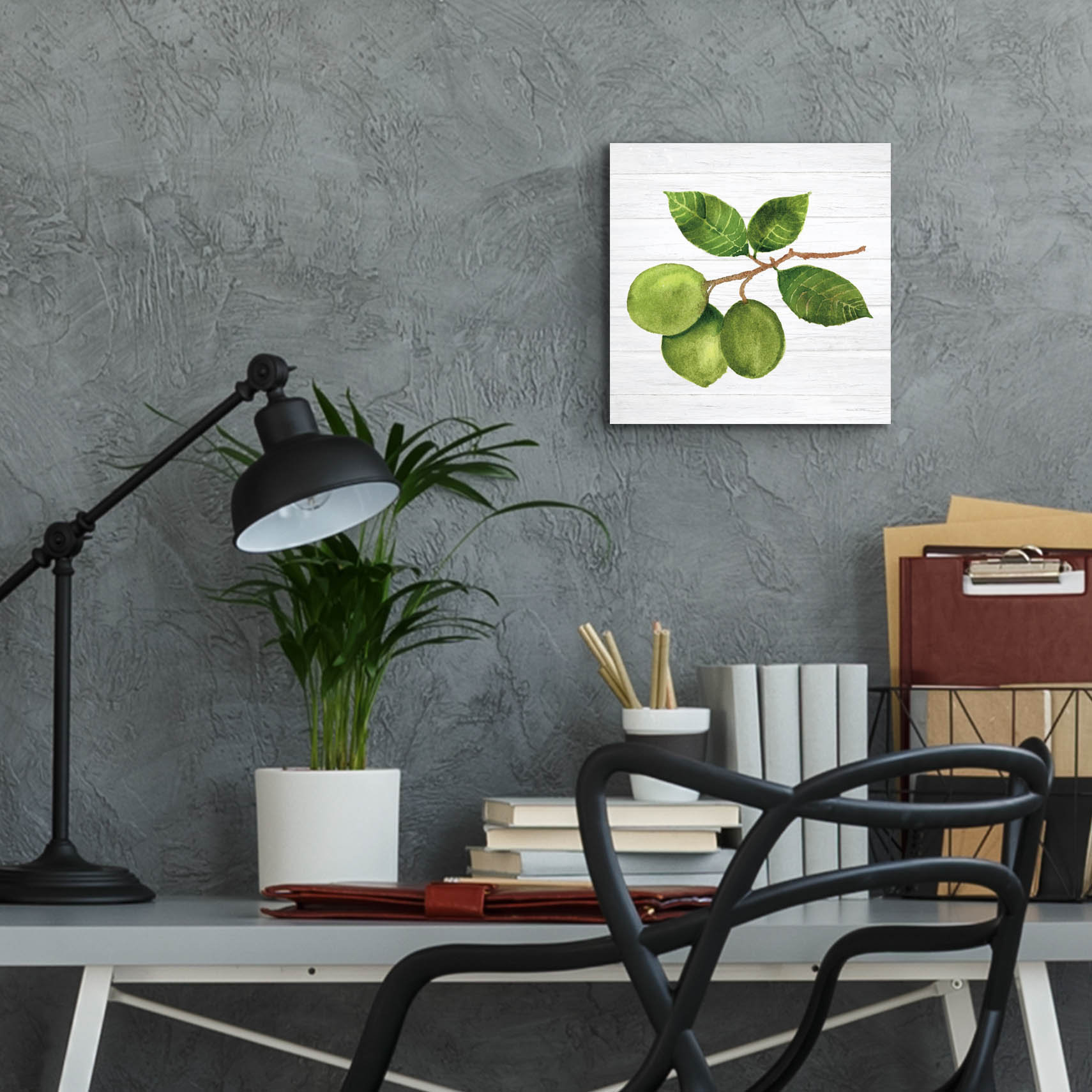 August Grove® 'Citrus Garden 2 Shiplap' by Kathleen Parr Acrylic Glass ...