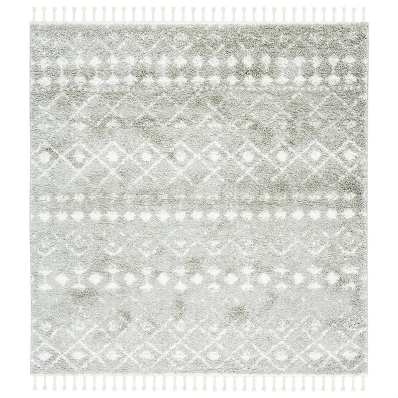 Tapis à poils longs Akiesha Performance, Carré 6 pi 7 po