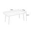 Table de salle à manger rectangulaire brune en fer avec table de salle à manger / cuisine-1595152808