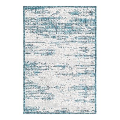 Tapis intérieur / extérieur bleu sarcelle Cartago