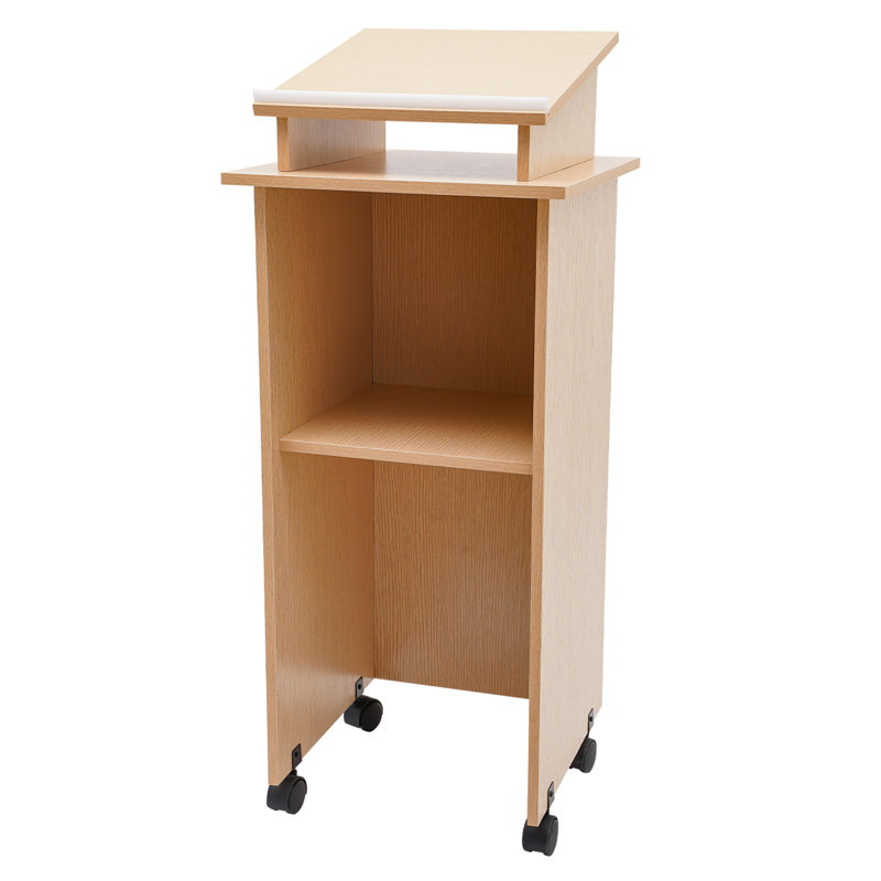 44'' Wood Full Podium with Wheels