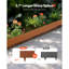 Bordure de paysage en acier résistante aux intempéries 6 paquets de 40 x 8 po pour bordure de jardin