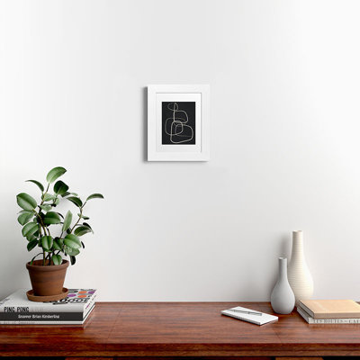 Flow Line Abstract Lines 01 Framed Art Print