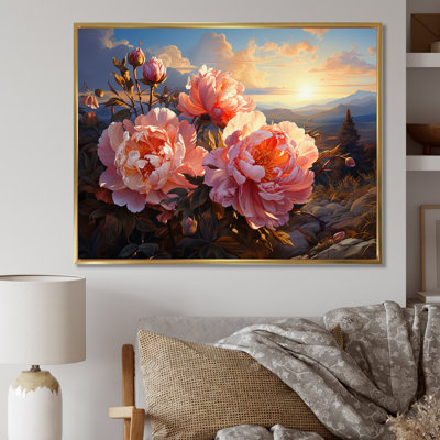 Pivoines magiques au coucher du soleil I