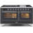 ILVE Majestic II Series 60 inch Dual Fuel Range with 9 Burners, Griddle (Glass Door)-114373849-114373869