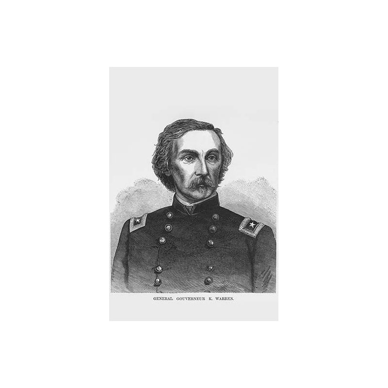 Impression « general gouveneur k. warren », H 42 po x l 28 po x P 1,5 po