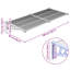 Auvent de porte Vidaxl en polycarbonate gris et transparent-102412392