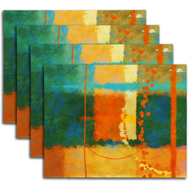 Napperon abstrait en polyester