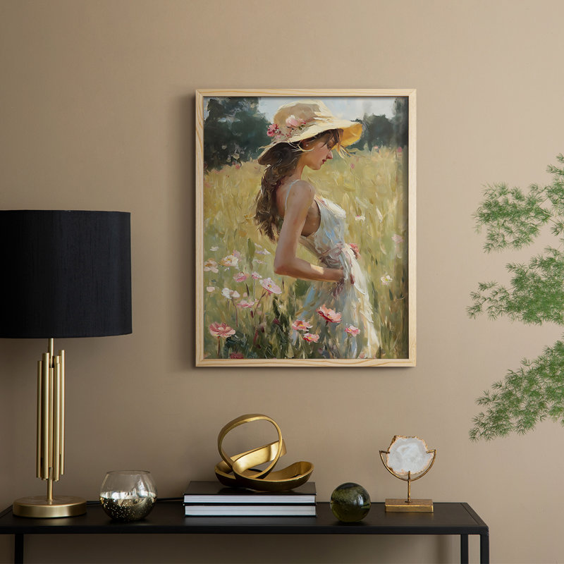 Reproduction encadrée WOMEN Series CCLxxxi - bois massif, Naturel, H 21 po x l 17 po