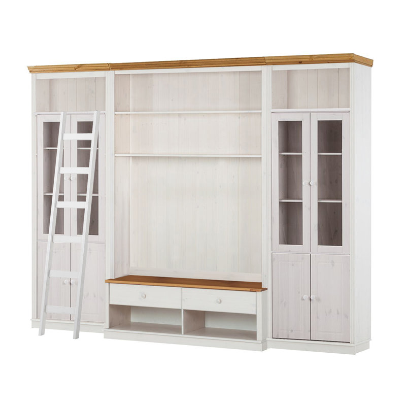 Delmonta Unfinished Entertainment Centre for TVs up to 55", White Honey