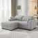 3-Piece L-Shaped Reversible Upholstery Sectional Sofa With A Movable Storage Ottoman, Corduroy Sofa Collection