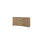Ensemble de chambre à coucher en bois 6 pièces Malicai avec détails canne et table de chevet USB-115188906