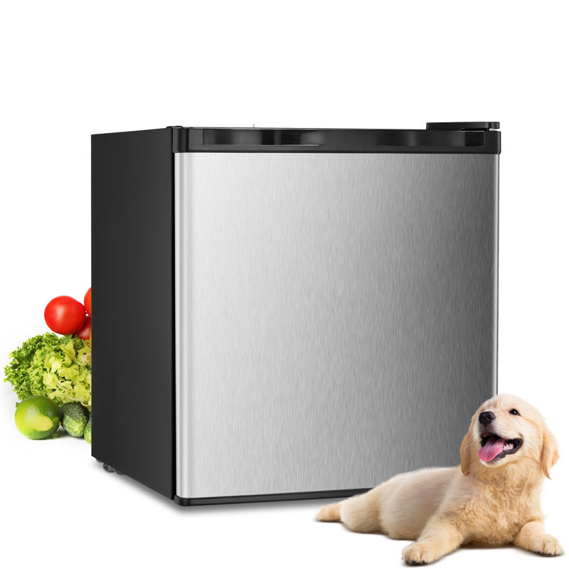 1.1 Cubic Feet Upright Freezer with Adjustable Temperature Controls, Silver