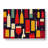XXX-H1022-WF-10173X Wine Bottle Retro Art Vol.6 Abstract - Wrapped Canvas Print
