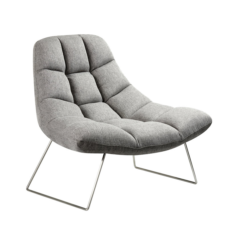 Méridienne Baelynn, Mélange de polyester gris clair