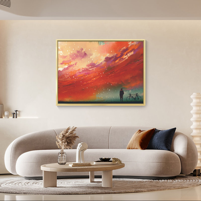 Peinture sur toile encadrée, H 12 po x l 16 po