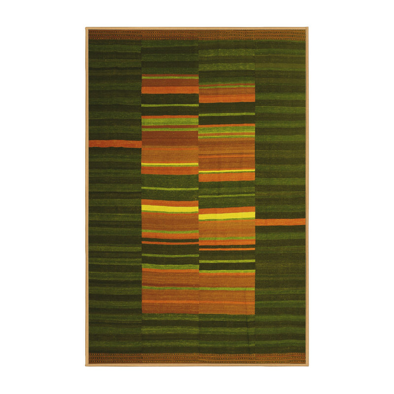 Tapis contemporains jaunes lavables à la machine 1170, Rectangle 2 pi x 3 pi