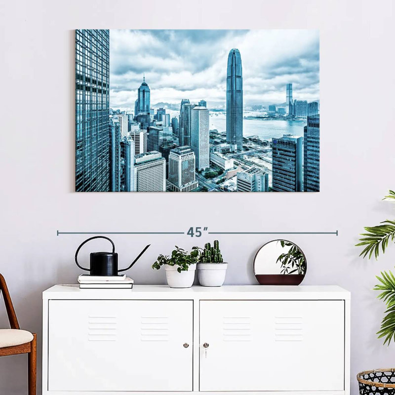 Nicci, majestueux horizon de Hongkong, H 26 po x l 39 po