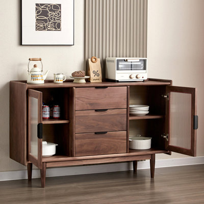 Minimalist multi-functional storage side cabinet