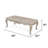 Bellara Traditional Coffee Table champagne-gold finish
