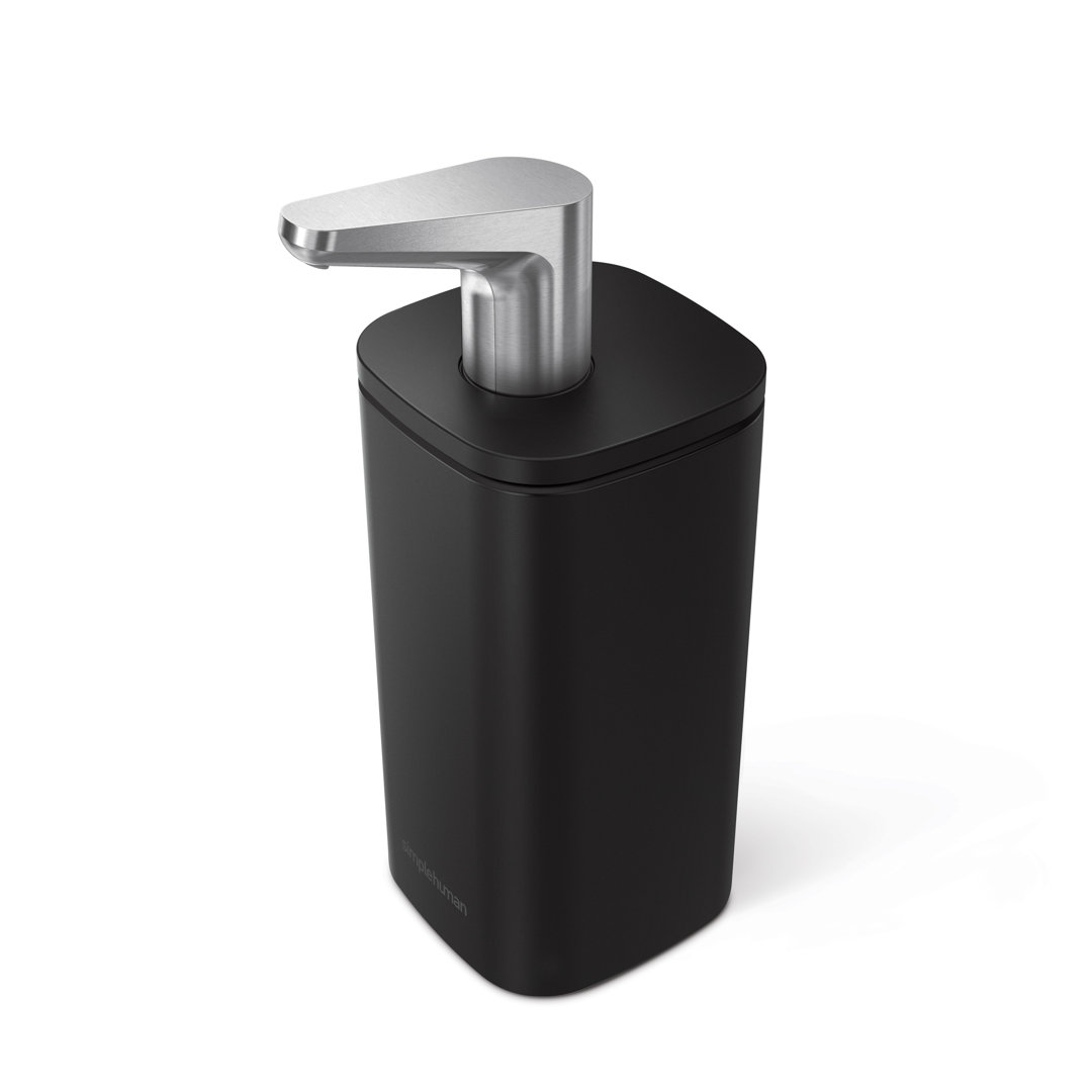 simplehuman 295ml pulse pump soap dispenser, white steel