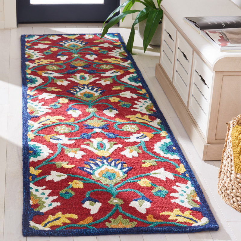 Jophy Hand Tufted 0.8 Wool 0.2 Cotton Oriental Rug, Runner 2'3" x 8'