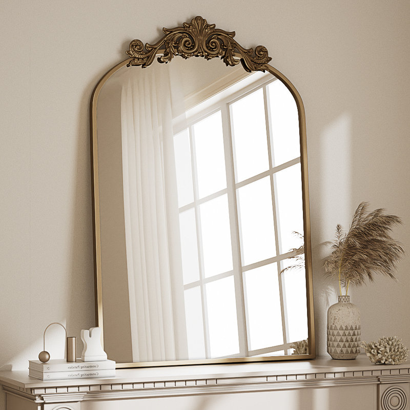 Arch Wall Mirror, Bronze, 41" x 26"