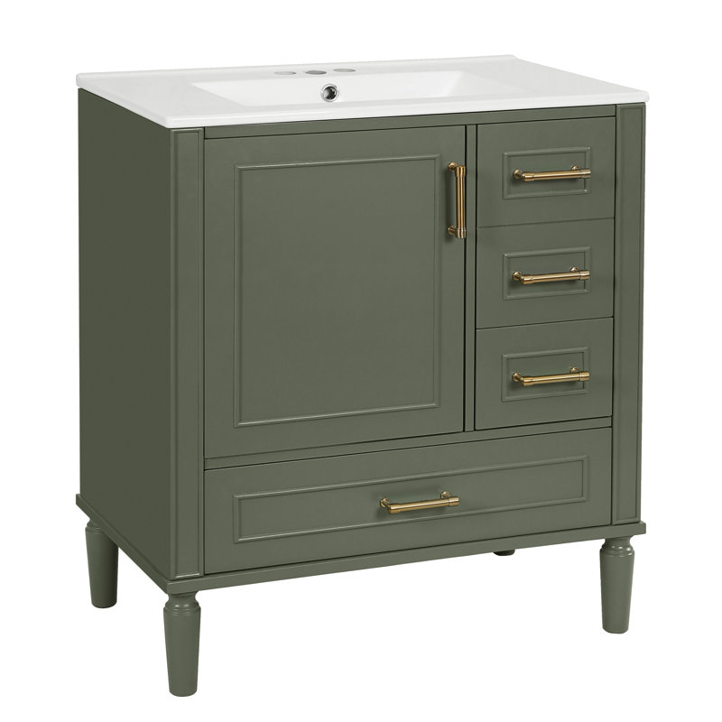 Meuble-lavabo 30 po avec lavabo en céramique